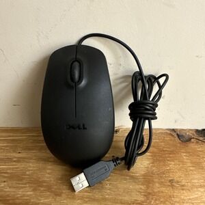 Dell MS111-L USB Optical‎ LED Wired Black Desktop Scroll Wheel Mouse 3-Button 5V